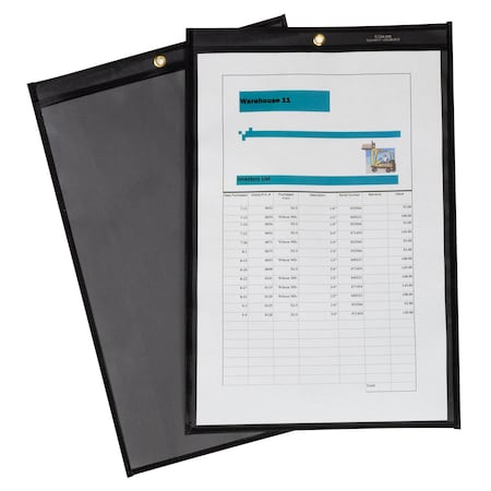 C-Line Products Shop Ticket Holders, Stitched, one side clear, 11 x 17, 25PK 45117